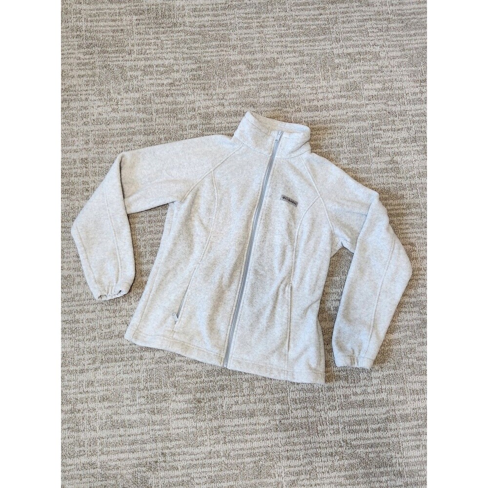 Columbia Women's Fleece Full Zip Jacket gray size L